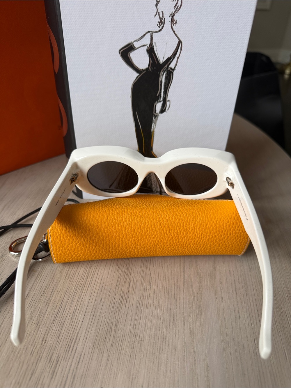 Loewe Paula’s Ibiza Yellow Oversized Sunglasses New Full Set Rare - Picture 8 of 9